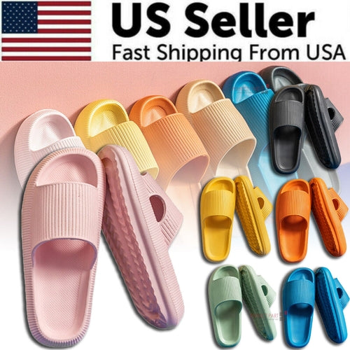 Cozy Pillow Slides Anti-Slip Sandals Ultra Soft Slippers Cloud Home